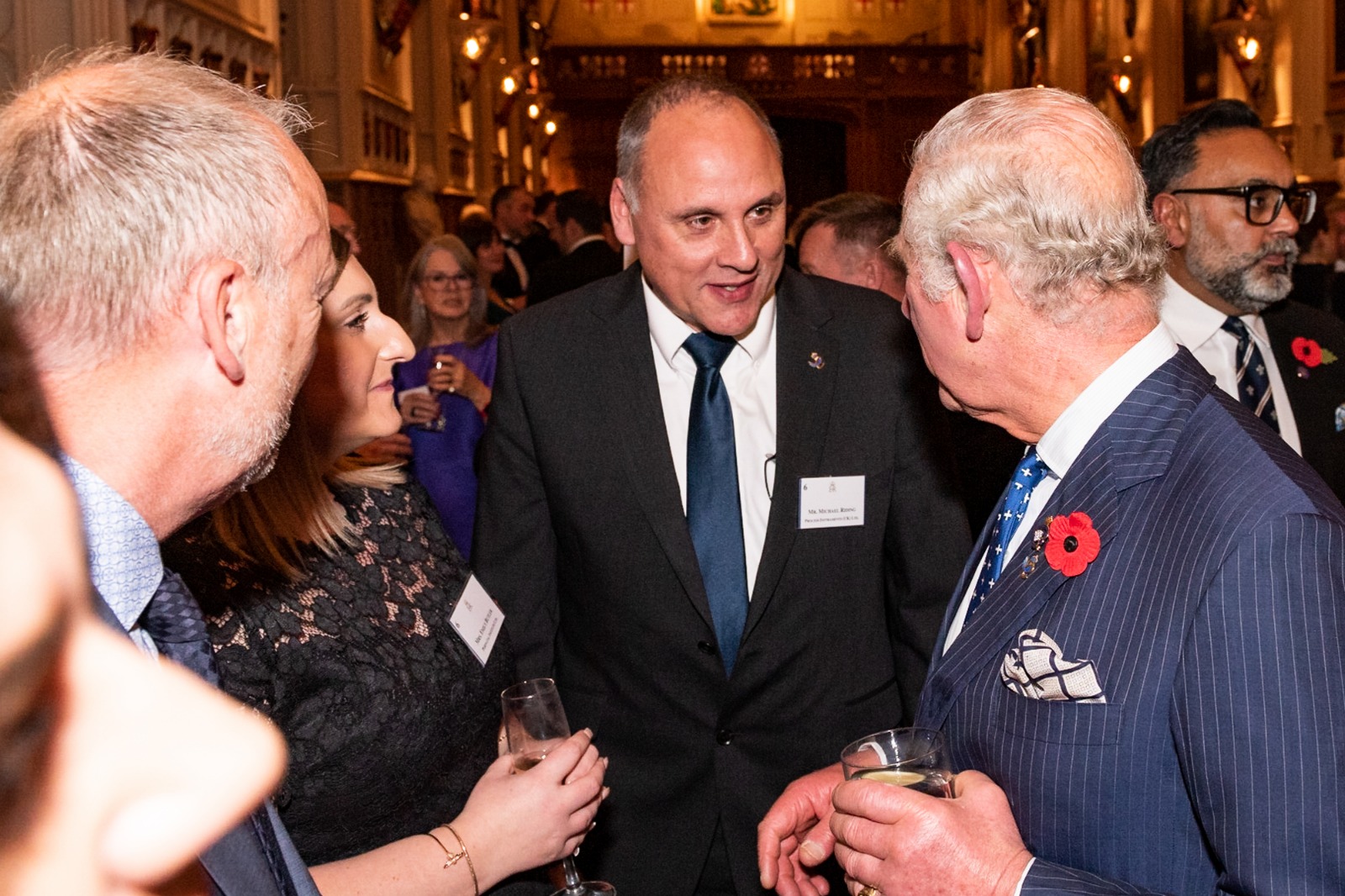 Mike Riding from Pi meeting HRH, The Prince of Wales